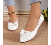 Zapatos planos informales para mujer, nuevos zapatos elegantes para caminar con lazo, zapatos de vestir retro de marca de diseñador de primavera, zapatos de suela suave, zapatillas para mujer 35 beige