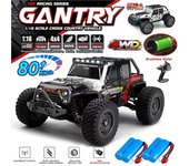Nuevo coche RC de 50 KM/h 4x4 todoterreno, coches de carreras para derrape en carretera, 4WD, Radio de alta velocidad sin escobillas, camión impermeable, juguete de Control remoto para niños 1 battery negro