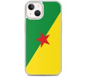 Coque iPhone - PIXELFORMA - iPhone 13 - Drapeau de la Guyane - Protección completa - Sopa de silicona