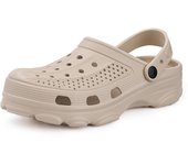 Moda Shevalues Zuecos de moda Zapatillas para mujer Zapatos de jardín con agujeros Zapatos de agua para hombres Sandalias de playa Sandalias de baño suaves de Eva Chanclas para casa 37 blanco