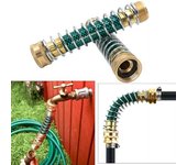 Extensor de manguera de jardín flexible con resorte helicoidal que evita torceduras y fugas de agua Manguera de jardín con resorte de tensión 2pcs