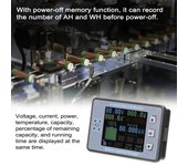 Medidor de voltaje inalámbrico de 2,4 pulgadas, amperímetro, voltímetro, coulómetro, batería, Detector de potencia, batería with waterproof cover