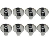 8 perillas de estufa de 6 mm, interruptor giratorio de metal para cocina a gas, reemplazo de control de máquina de cocina
