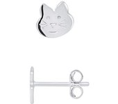 Pendientes - LÉA &; ARTHUR - Motivos de gato - Plata 925 - Sistema de cochecito - Niños