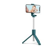 Palo de Selfie inalámbrico con Bluetooth, Mini trípode, monopié extensible con luz de relleno, obturador remoto para teléfono IOS y Android