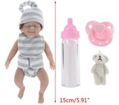 Nuevo Juguete lindo pequeño bebé realista muñecas de bebés recién nacidos