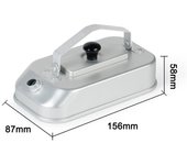 Hervidor de aleación de aluminio al aire libre Mango plegable Camping Kettle Cafetera portátil Agua de picnic plata