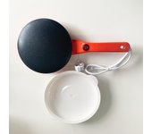 Máquina eléctrica para hacer crepé, máquina para desayuno, Pizza, hornear tortitas, Pan, pastel, plancha antiadherente, rollo de primavera chino, herramientas de cocina EU EU negro
