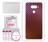 apgo skin sticker film foil vinyl for the BACK compatible with LG Q70, scratch-resistant, easy to install - Carbon Chameleon CAKA5