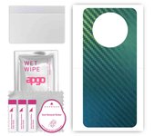 apgo Protective Skin Sticker for the back compatible with Honor Magic4 Lite, Wrap Film, Foil, Vinyl - Pattern Carbon Chameleon CAKA1