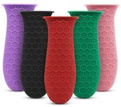 Soporte de silicona antideslizante para mango de olla, desmontable, para utensilios de cocina, agarradera de hierro fundido, funda de agarre para mango de ollas y sartenes. negro