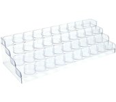 Estante para pigmentos de Color, estante para botellas de pigmento, caja de almacenamiento acrílica porosa de múltiples capas para PC transparente