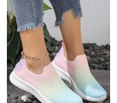 Zapatillas deportivas de moda para mujer, zapatillas deportivas transpirables para mujer, zapatos casuales de moda cómodos, zapatos deportivos ligeros para mujer 36 gris