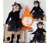 Vestido de princesa elegante de otoño 2025 para niñas. 80 cm