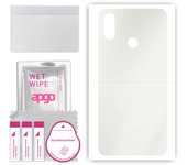apgo MATTE Protective Skin Sticker for the back compatible with Xiaomi Mi 8 Explorer, Wrap Film, Hydrogel Film, Flexible, Soft TPU with positioning la