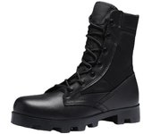 Botas Militares tácticas para Hombre, zapatos informales, oficial de seguridad, botas militares de cuero Swat, botas de combate al tobillo para motocicleta, Botas Militares para Hombre 39