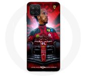 Funda oficial para Samsung Galaxy A12 de Lewis Hamilton Ferrari