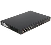 Conmutador|DAHUA|DH-PFS3220-16GT-240-V2|Tipo L2|Escritorio/pedestal|2 puertos SFP|Puertos PoE 16|240 vatios|DH-PFS3220-16GT-240-V2