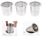 Filtro Infusor de té de malla, filtro de hojas, tamiz de fugas, taza de Metal, acero inoxidable S