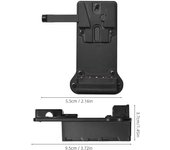 Andoer Placa de batería de montaje en V a batería ficticia NP-F, adaptador de corriente, Chip de decodificación de batería incorporado negro