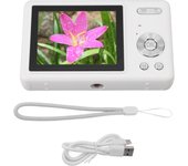 Cámara digital de bolsillo con zoom de 16X y enfoque automático, pantalla TFT de 2,4 pulgadas y 12 MP, 1080P, para estudiantes blanco