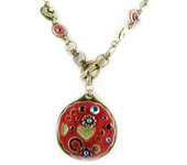 Les Trésors De Lily [E2560] - Collar de diseño 'Tokyo' Rojo rojo