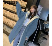 Abrigo de plumón para mujer, chaqueta acolchada de invierno, abrigo grueso suelto coreano, abrigo de pan, chaqueta acolchada XXL negro