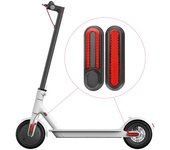 Juego de 4 tapas para cubos de rueda de patinete eléctrico, tiras reflectantes para horquilla, cubierta decorativa lateral para rueda con amarillo
