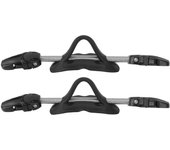 2 correas para aletas de buceo, hebilla de liberación rápida ajustable, correa universal para el talón con resorte para aletas de buceo.