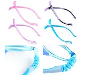 Bicolor antideslizante Snap-on reemplazo pierna gafas accesorios gafas brazo montura de gafas color rosa