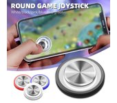 Controlador de botón de Metal basculante de Joystick de juego redondo para teléfono móvil tableta Android iPhone blanco