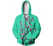 Sudadera con capucha y cremallera para otoño e invierno, abrigo con estampado 3D para mujer, sudadera con cremallera para hombre, chaqueta tipo cárdigan informal para hombre S