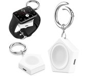 Cargador inalámbrico para reloj con llavero, compacto, mini, portátil, de carga rápida, para Samsung Galaxy Watch 3/4/5/6 negro