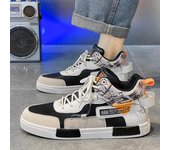 Zapatos deportivos blancos para hombre, zapatos casuales, zapatillas para correr de estilo callejero, zapatos para estudiantes, zapatos de invierno de gran tamaño, caña alta EU: 39