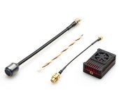 TEARCKEP 5.8G 2.5W 2.5W 48CH 5.8G PIT/25mW/400mW/800mW/1600mW/2500mW MMCX FPV de largo alcance VTX Video 1 negro