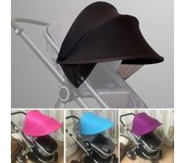 Cubierta de toldo portátil para asiento de coche, parasol para cochecito de bebé, visera para el sol, gorra para silla de paseo color rosa