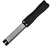 Afilador de cocina profesional de piedra de afilar de doble cara portátil para cuchillo plegable de bolsillo afilador de piedra diamante A