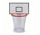 Soporte para bote de basura de baloncesto, tablero para bote de basura, bote de basura de baloncesto de madera blanca y soporte para bote de basura de baloncesto para dormitorios, oficinas y cocinas One Size
