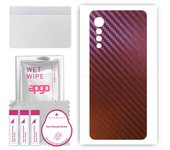 apgo skin sticker film foil vinyl for the BACK compatible with LG Velvet, scratch-resistant, easy to install - Carbon Chameleon CAKA5