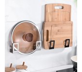 2 estantes de drenaje de acero inoxidable gruesos, estantes de almacenamiento estables, organizadores de cocina, tablas de cortar, espátulas, ollas y tapas. plata