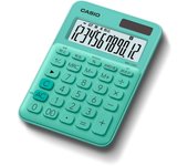Calculadora Casio Mini Colorida Verde Menta de 12 Dígitos, Tipo MW-C20C-GN-N verde menta