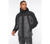 Kings Will Dream Chaqueta acolchada corta con bloques de color Deyton para hombre XS gris ceniza