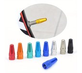 Tapa de válvula Prest para neumático de bicicleta de aleación de aluminio, Protector cubierto para bicicleta de montaña y carretera, válvula Presta para bicicleta a prueba de polvo 4pcs negro