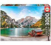 Puzzle 3000 piezas EDUCA - Lago Braies en otoño