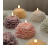 Molde de silicona para velas con forma de flor de peonía grande, hecho a mano, 3D, para jabón, yeso, resina, herramienta para hornear pasteles, decoración del hogar, regalo