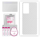 apgo Protective Skin Sticker for the back compatible with Xiaomi Redmi K50 Pro, Wrap Film, Foil, Vinyl - Pattern Transparent Carbon