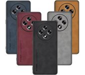 Funda de piel de oveja de lujo para Oppo Reno 12 Fs, Reno 12 F 5g, 12f, 12fs 4g, estilo retro de negocios para hombre. Reno 12 F 4g azul marino