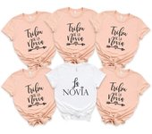 2023 mujeres La Novia España inscripciones equipo Novia mujer boda ducha camiseta chica despedida de soltera camisetas Unisex L