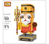 LOZ 1547 China antigua leyenda de la serpiente blanca monje budista modelo 3D DIY Mini bloques de construcción juguete para niños regalo sin caja