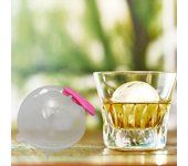 Houseeker 4 Piezas 3 Cm Máquina para Hacer Bolas de Hielo Plástico Transparente Molde para Cubitos de Hielo Whisky Cóctel Herramientas para Bar transparente